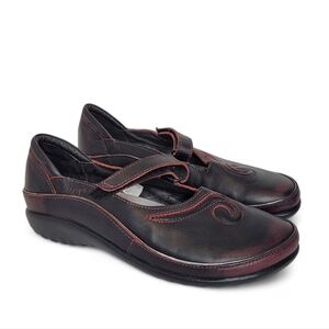 Naot Matai Mary Jane Shoes 37 Black Red